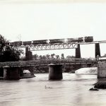 Kereta Malang Stoomtram Maatschappij Saat Melewati Jembatan Kali Lesti Di Turen.