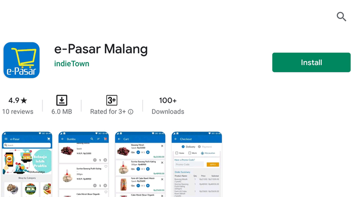 Ada Aplikasi E-Pasar di Kota Malang