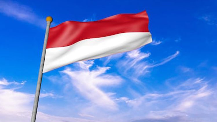 Alun-alun Tugu Dikelilingi Bendera Merah Putih 366 Meter