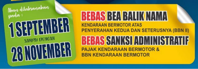 Pemutihan Pajak Kendaraan Bermotor