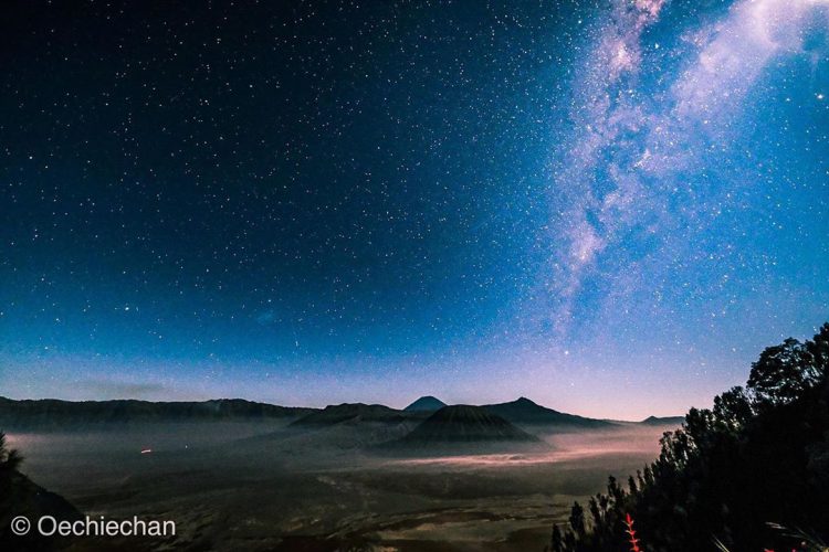 Fenomena Milky Way di Bromo (Instagram:oechiechan)