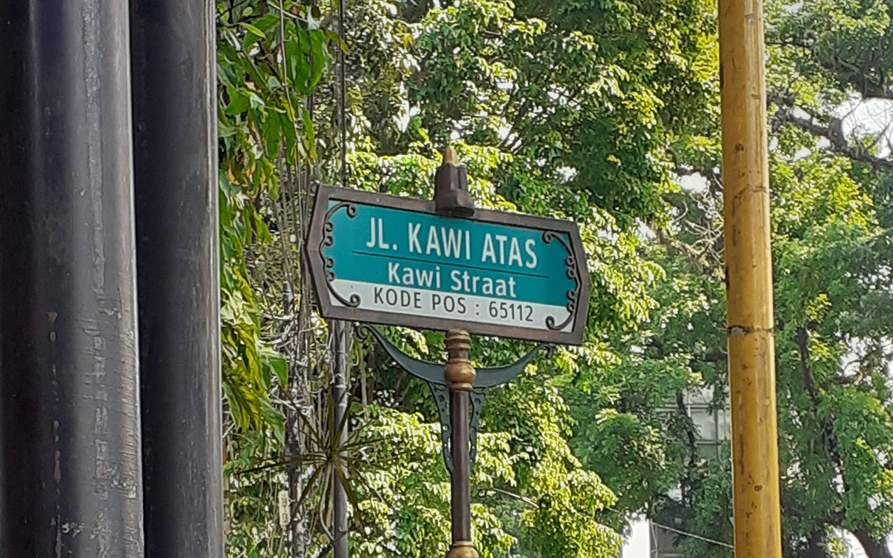 nama jalan malang di masa belanda, kawi straat