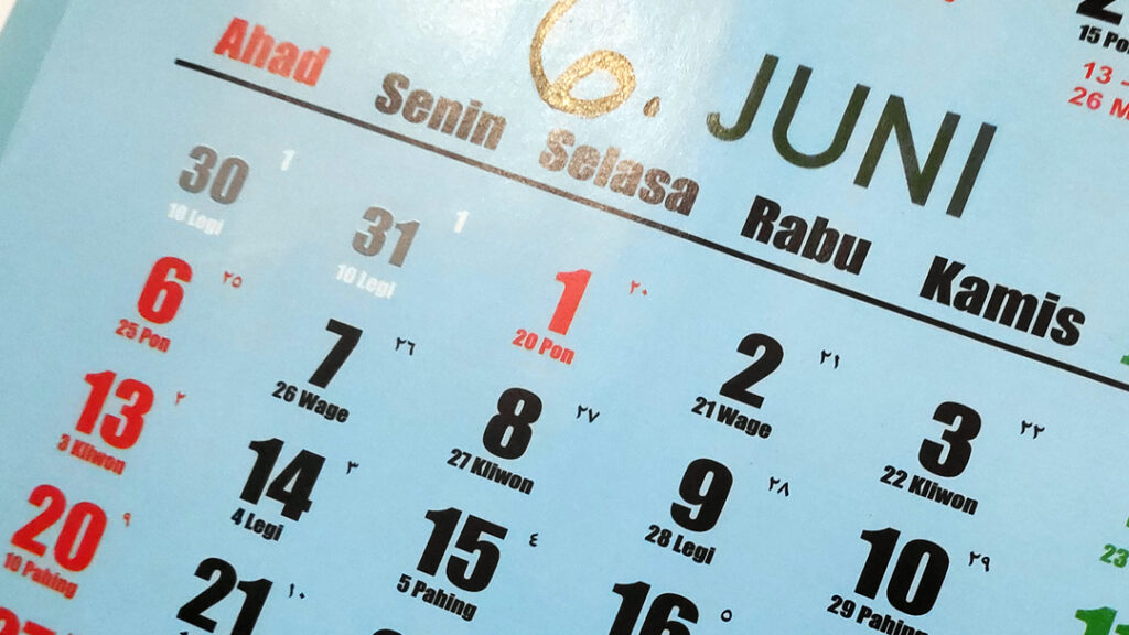 Hari Libur Nasional di Bulan Juni 2021