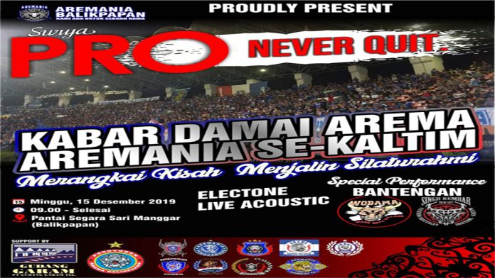 Aremania Balikpapan Menggelar Kabar Damai Arema-Aremania Se-Kaltim