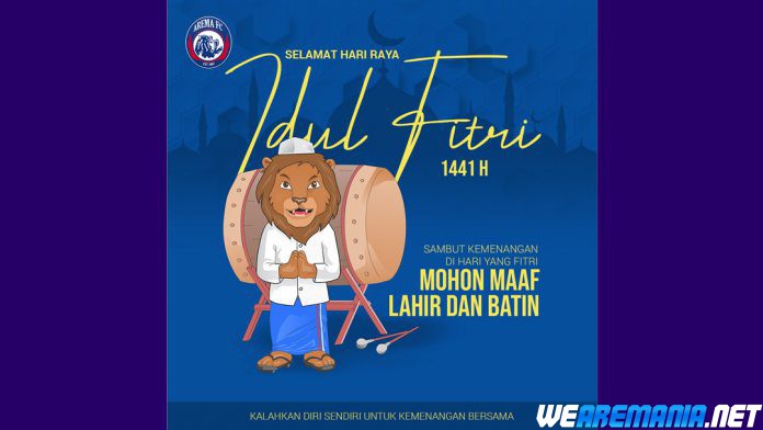 Ucapan Selamat Idhul Fitri Unik Ala Tim Media Sosial Arema
