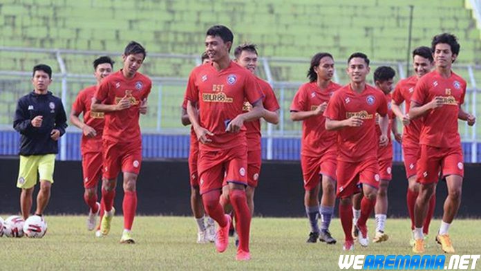Latihan Perdana Arema di Masa Pandemi Tanpa 11 Pemain