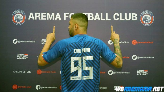Caio Ruan Pakai Jersey Bernomor Punggung 95