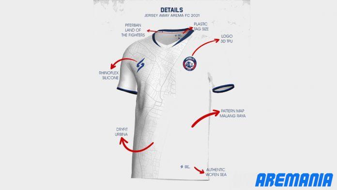 Begini Detail Jersey Away Arema untuk Liga 1 2021